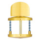 Щиток Abloy LH002 WC ROUND латунь мат 38-60мм универсальное MS HA комплект, шток 5мм Щиток Abloy LH002 WC ROUND латунь мат 38-60мм универсальное MS HA комплект, шток 5мм