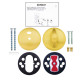 Щиток Abloy LH002 WC ROUND латунь мат 38-60мм универсальное MS HA комплект, шток 5мм Щиток Abloy LH002 WC ROUND латунь мат 38-60мм универсальное MS HA комплект, шток 5мм