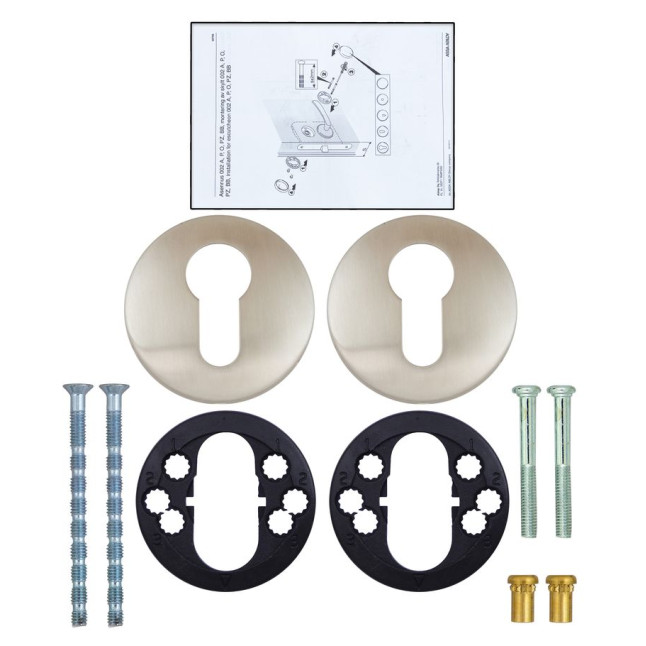 Щиток ABLOY LH002 PZ ROUND Нерж.сталь_мат 38-60мм універсальне RST Комплект