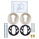 Щиток ABLOY LH002 PZ ROUND Нерж.сталь_мат 38-60мм універсальне RST Комплект