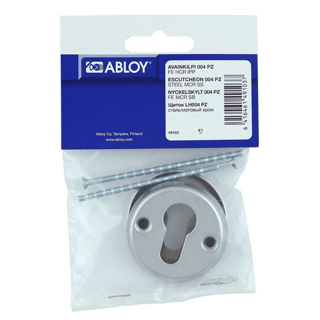 Щиток ABLOY LH004 PZ ROUND Хром_сатин 35-40мм наскрізь FE_HCR Комплект