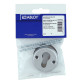 Щиток ABLOY LH004 PZ ROUND Хром_сатин 35-40мм наскрізь FE_HCR Комплект