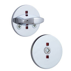 Щиток Abloy LH007 WC FIN ROUND хром полированный 40-80мм насквозь FE CR комплект, шток 5мм