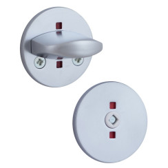 Щиток Abloy LH007 WC FIN ROUND хром сатин 40-80мм насквозь FE HCR комплект, шток 5мм