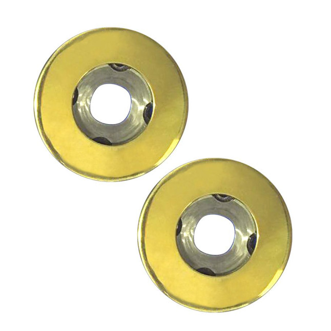 Щиток Abloy DP040 FIN ROUND латунь полированная насквозь MS Kila комплект Щиток Abloy DP040 FIN ROUND латунь полированная насквозь MS Kila комплект