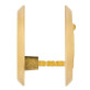 Щиток Abloy 113 LEVER KEY ROUND латунь мат HA Щиток Abloy 113 LEVER KEY ROUND латунь мат HA