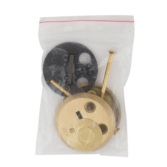 Щиток Abloy 113 LEVER KEY ROUND латунь мат HA Щиток Abloy 113 LEVER KEY ROUND латунь мат HA