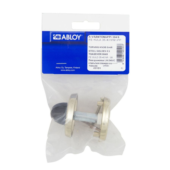 Щиток Abloy LH004 WC ROUND лак золотистый 35-40мм насквозь FE KULA комплект, шток 8мм Щиток Abloy LH004 WC ROUND лак золотистый 35-40мм насквозь FE KULA комплект, шток 8мм