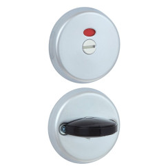 Щиток Abloy LH004 WC ROUND хром сатин 35-40мм насквозь FE HCR комплект, шток 8мм