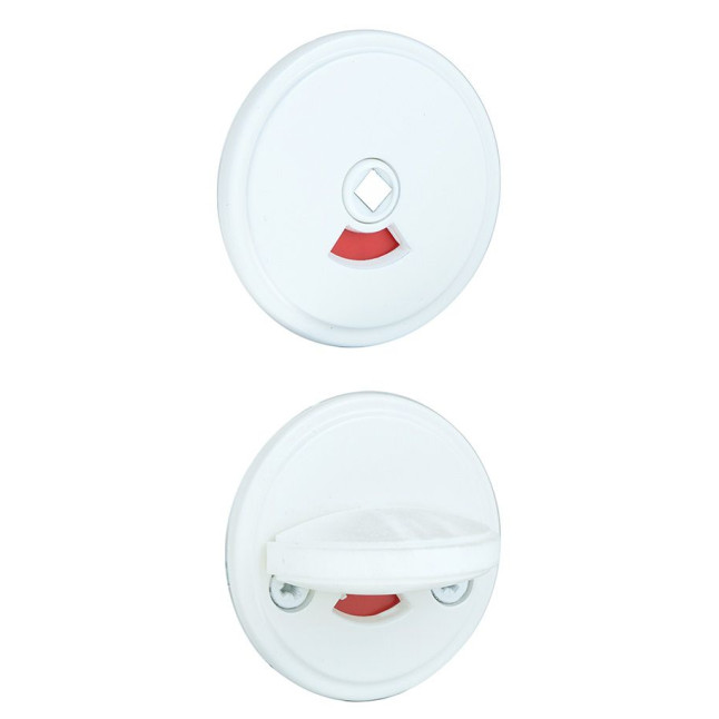 Щиток Abloy 005 WC FIN ROUND краска белая 40мм насквозь ZN JVA комплект, шток 5мм Щиток Abloy 005 WC FIN ROUND краска белая 40мм насквозь ZN JVA комплект, шток 5мм