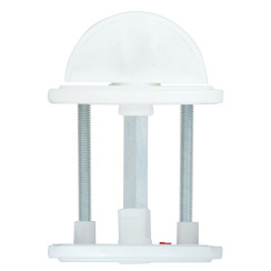 Щиток Abloy 005 WC FIN ROUND краска белая 40мм насквозь ZN JVA комплект, шток 5мм Щиток Abloy 005 WC FIN ROUND краска белая 40мм насквозь ZN JVA комплект, шток 5мм