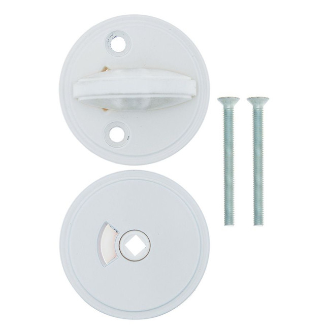 Щиток Abloy 005 WC FIN ROUND краска белая 40мм насквозь ZN JVA комплект, шток 5мм Щиток Abloy 005 WC FIN ROUND краска белая 40мм насквозь ZN JVA комплект, шток 5мм