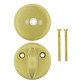 Щиток ABLOY 35+36 WC_FIN ROUND Латунь_мат 40мм наскрізь MS_HA Комплект, шток 5мм