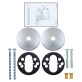 Щиток Abloy LH002 O ROUND хром сатин 38-60мм универсальное MS НCR комплект Щиток Abloy LH002 O ROUND хром сатин 38-60мм универсальное MS НCR комплект