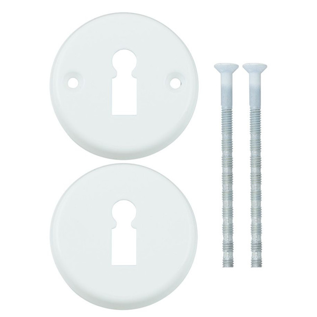 Щиток Abloy LH004 BB ROUND краска белая насквозь FE JVA комплект Щиток Abloy LH004 BB ROUND краска белая насквозь FE JVA комплект