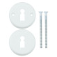 Щиток Abloy LH004 BB ROUND краска белая насквозь FE JVA комплект Щиток Abloy LH004 BB ROUND краска белая насквозь FE JVA комплект