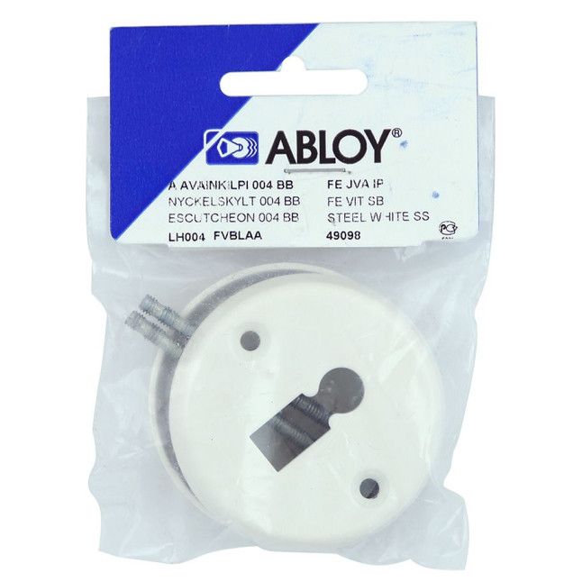 Щиток Abloy LH004 BB ROUND краска белая насквозь FE JVA комплект Щиток Abloy LH004 BB ROUND краска белая насквозь FE JVA комплект