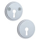 Щиток Abloy 005 A FIN ROUND хром полированный насквозь ZN CR комплект Щиток Abloy 005 A FIN ROUND хром полированный насквозь ZN CR комплект