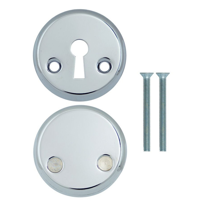Щиток Abloy 016+028 FIN ROUND хром полированный насквозь MS CR комплект Щиток Abloy 016+028 FIN ROUND хром полированный насквозь MS CR комплект
