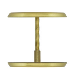 Щиток 027 Abloy P FIN ROUND латунь мат насквозь MS HA комплект Щиток 027 Abloy P FIN ROUND латунь мат насквозь MS HA комплект