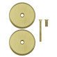 Щиток 027 Abloy P FIN ROUND латунь мат насквозь MS HA комплект Щиток 027 Abloy P FIN ROUND латунь мат насквозь MS HA комплект