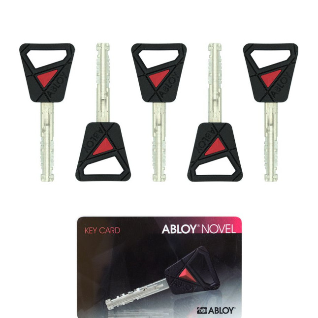 Комплект_ключів ABLOY NOVEL 5KEY_35mm+CARD