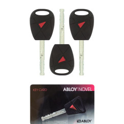 Комплект ключей Abloy NOVEL 3KEY 45mm+CARD 