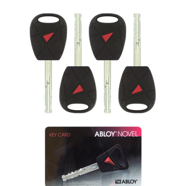Комплект ключей Abloy NOVEL 4KEY 45mm+CARD Комплект ключей Abloy NOVEL 4KEY 45mm+CARD