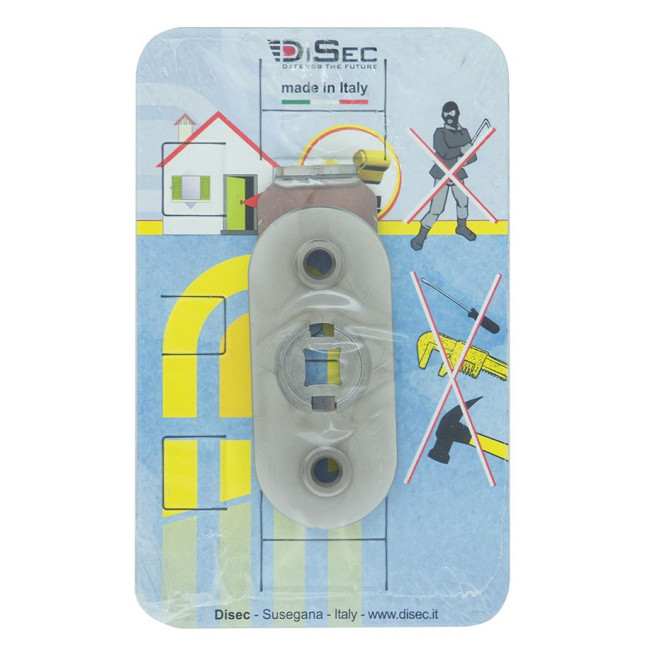 Ручка віконна DISEC BMAR03 DIN_FOR_WINDOW OVAL Хром_мат CR_MAT Внутрішня
