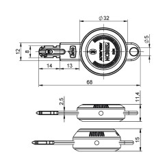 Ключ IKON e-CLIQ 1KEY CLIQ GO Bluetooth