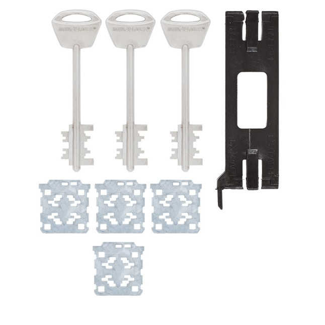 Комплект_ключів MUL-T-LOCK MATRIX 3KEY+CARD 100мм_4LOCK_O/K Комплект_ключів MUL-T-LOCK MATRIX 3KEY+CARD 100мм_4LOCK_O/K