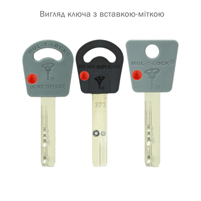 Вставка-мітка_кольорова MUL-T-LOCK RED 7x7/CLASSIC/INTERACTIVE (500шт)