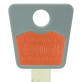 Вставка-лого_кольорова MUL-T-LOCK ЛОКСМАЙСТЕР ORANGE (50шт.)