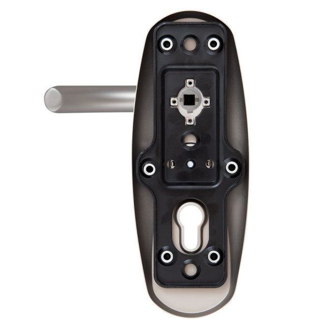 Фурнітура захисна MUL-T-LOCK PLATINUM SH300 fix-mov DIN PLATE 85/90мм Нікель_сатин 50-55мм 3клас Platinum NICKEL_SATIN Комплект