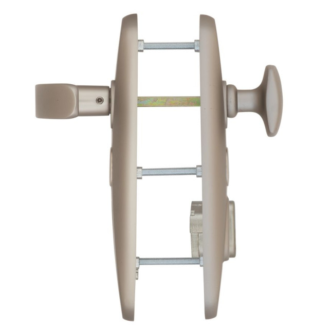Фурнітура захисна MUL-T-LOCK PLATINUM SH300 fix-mov DIN PLATE 85/90мм Нікель_сатин 50-55мм 3клас Platinum NICKEL_SATIN Комплект