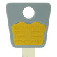 Вставка-лого_кольорова MUL-T-LOCK BEZOPASNOST.UA YELLOW (1000шт.)