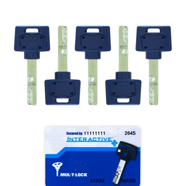 Комплект_ключів MUL-T-LOCK *INTERACTIVE+ 5KEY+CARD