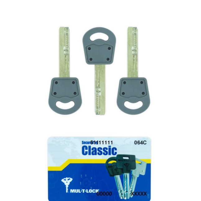 Комплект_ключів MUL-T-LOCK CLASSIC 3KEY+CARD