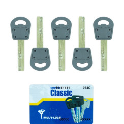 Комплект_ключів MUL-T-LOCK CLASSIC 5KEY+CARD Комплект_ключів MUL-T-LOCK CLASSIC 5KEY+CARD