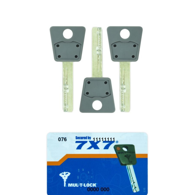 Комплект_ключів MUL-T-LOCK 7x7 3KEY+CARD