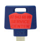 Вставка-лого_кольорова MUL-T-LOCK SERVICE CENTER RED (1000шт.)