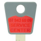 Вставка-лого_кольорова MUL-T-LOCK SERVICE CENTER RED (1000шт.)