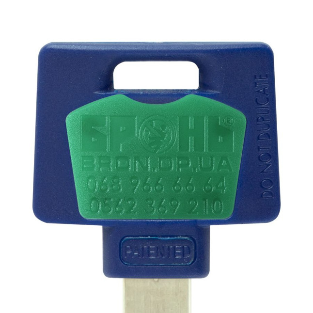 Вставка-лого_кольорова MUL-T-LOCK БРОНЬ GREEN (1000шт.)