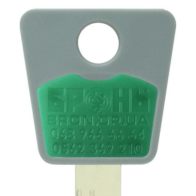 Вставка-лого_кольорова MUL-T-LOCK БРОНЬ GREEN (1000шт.)