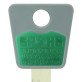 Вставка-лого_кольорова MUL-T-LOCK БРОНЬ GREEN (1000шт.)