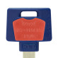 Вставка-лого_кольорова MUL-T-LOCK KEYCENTERS RED (50шт.)