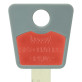 Вставка-лого_кольорова MUL-T-LOCK KEYCENTERS RED (50шт.)