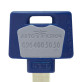 Вставка-лого_кольорова MUL-T-LOCK АВТО_КЛЮЧ GREY (1000шт.)