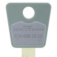 Вставка-лого_кольорова MUL-T-LOCK АВТО_КЛЮЧ GREY (1000шт.)
