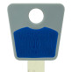 Вставка-лого_кольорова MUL-T-LOCK ЛОКСМАЙСТЕР BLUE (50шт.)